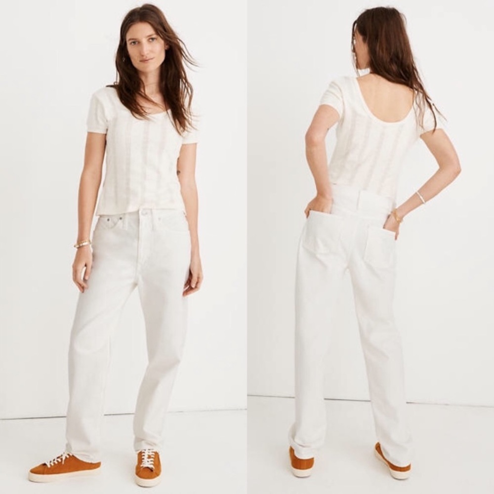 Madewell the dadjean tile white